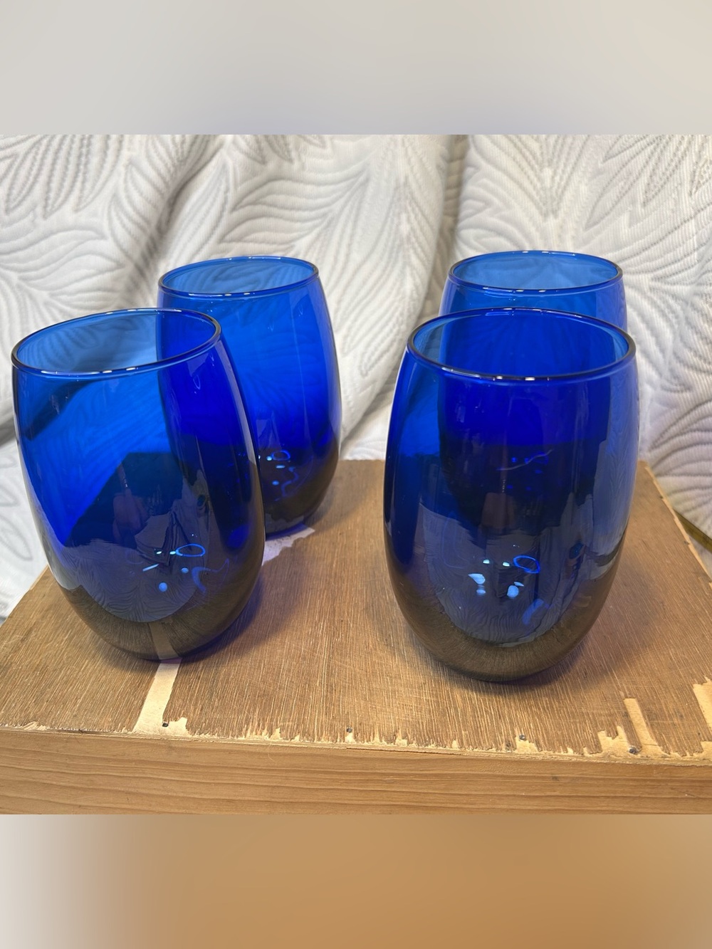 ✨ Cobalt Blue Glass Set